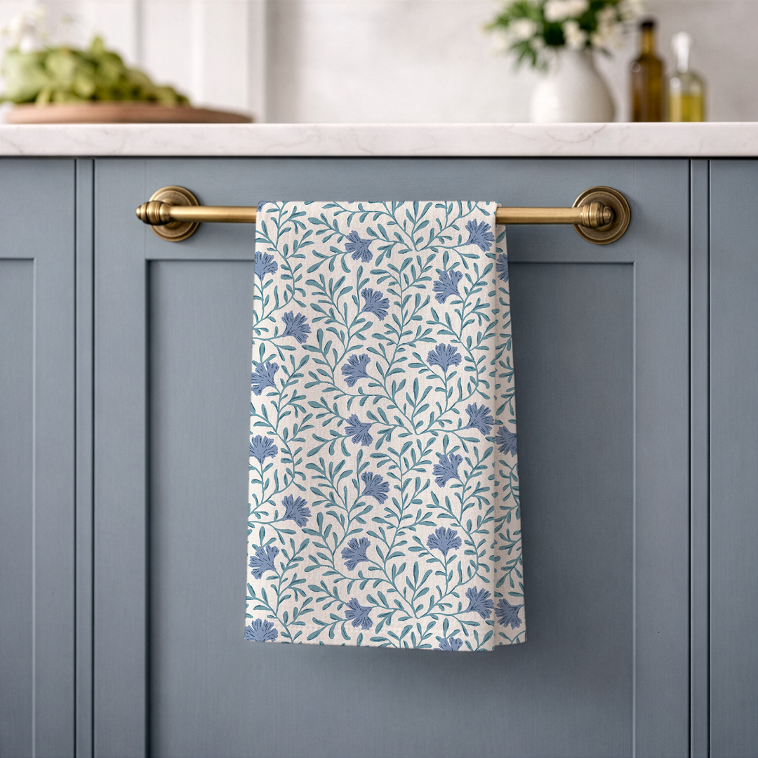 Wildflower Linen Tea Towel