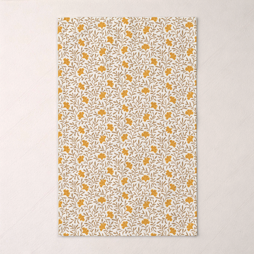 Wildflower Linen Tea Towel