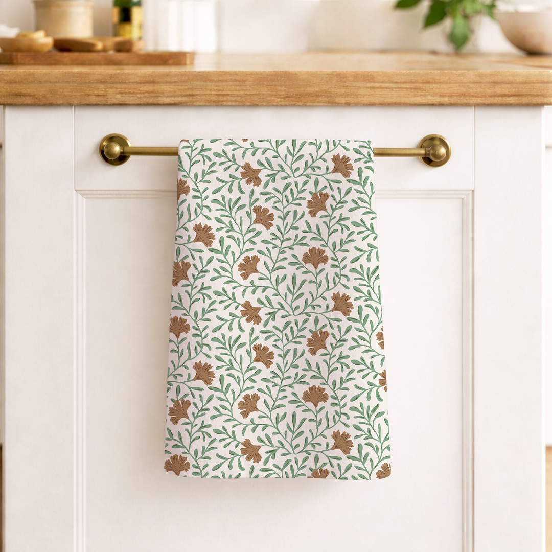 Wildflower Linen Tea Towel