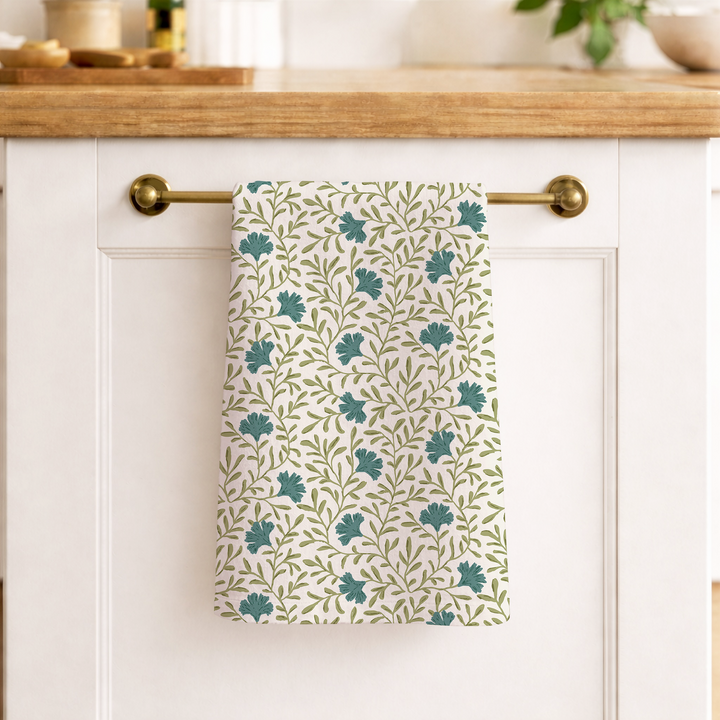 Wildflower Linen Tea Towel